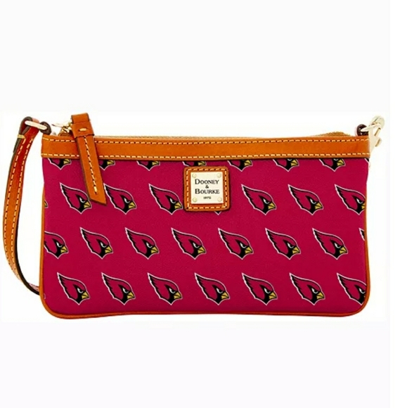 Dooney & Bourke bag NFL Arizona Cardinals slim wristlet, NEW red sea - Picture 2 of 15